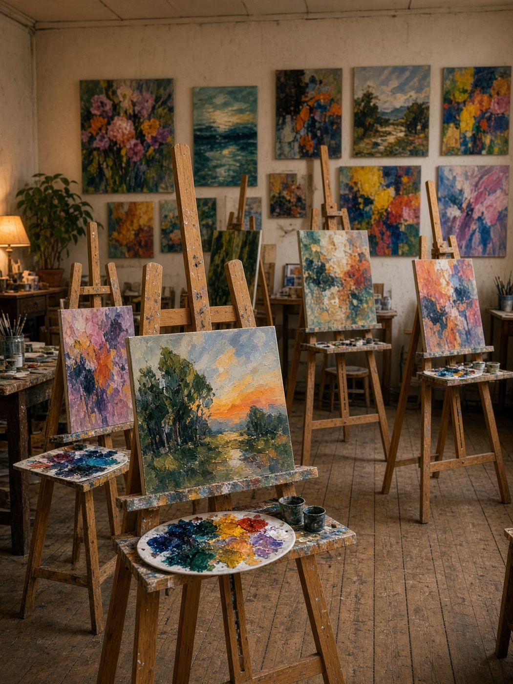 Kunstunterricht im Atelier
